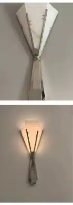 Modern Luxury Marble Wall Lamp Flower Shape Sconce Lamp Stainless Steel LED Wall Light For Bedroom Living Room Hotel Decor