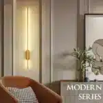 Modern Simple Linear Tube LED Wall Lamp Up Down Background Opposite Wall Light Bedside Foyer Corridor Gold Black LED Sconce