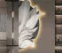Family Entrance Feather Mural Lamp Modern Creative Living Room Background Wall Decoration LED Corridor Lighting Wall Lamp