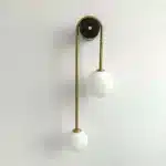 ASANZUO Glass Ball Lampshade Wall Lamp Gold Home Decor Living Room Bedroom Wall sconce Glass Lighting Luminaire – close-up