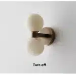 Modern Double Ball Marble Villa Attic Wall Lamp Copper TV wall in the living room lighting Bedroom corridor light