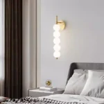 Nordic Bedhead Wall Lamp for Bedroom Corridor Minimalist Glass Wall Light Living Room Background Home Decoration Indoor