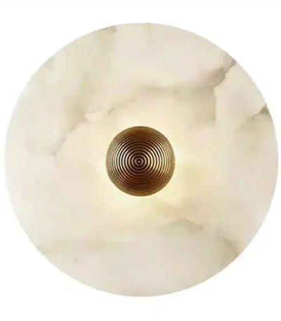 Bedroom Bedside Round Marble Wall Lamp Living Room Sofa Background Dector Hotel Corridor Entrance Cloakroom Led Lighting