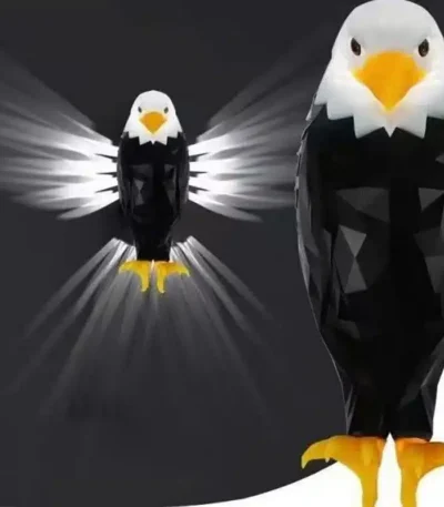 LED Eagle Wall Lamp with Luminous Wings Household Wall Mounted Projection Lamp Ambient Light For Master Bedroom Dining Room