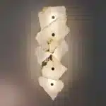 Natural Marble LED Wall Lamp Copper Luxury Novelty Lighting Sconce For Bedroom Living Dining Room Wall Decor Modern Art
