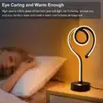 Water ripple nightlight projecting colorful waves on bedroom wall