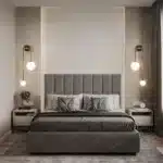 ASANZUO Glass Ball Lampshade Wall Lamp Gold Home Decor Living Room Bedroom Wall sconce Glass Lighting Luminaire – angled view