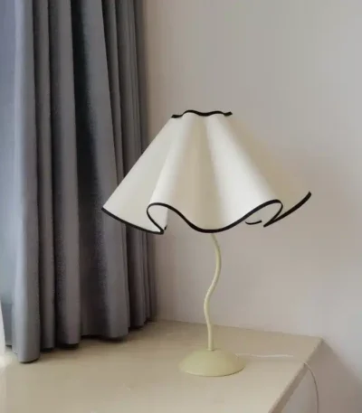 Creative Handmade Petal Lampshade Fabric Cover Bedside Table Lamp Bedroom Chandelier Decoration Bedside KD Lampshade