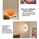 Tricolor Lighting Plastic Donut Wall Lamp Modern Energy Saving Touch Switch Lamp Dimmable USB Plug Desk Lamp Bedroom