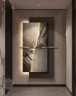 Modern LED Crystal Porcelain Luxury Wall Lamp For Indoor Living Room Corridor Hallway Kitchen Home Decoration Create Mural