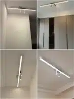 Nordic Led Ceiling Lamp For Living Dining Room Bedroom Closets Kitchen Aisle Strip Track Spotlight Background Lighting