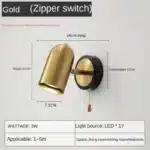 Modern Wall Lamp Nordic Beside Bedroom Adjustable Angle LED Wall Lights Living Room Stair Lights Entrance Lighting Fixtures