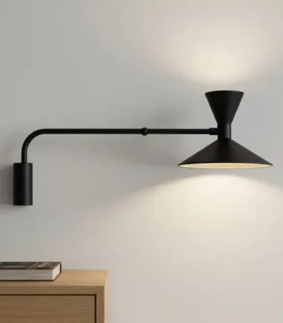 Modern Designer Adjustable Wall lamp Swing Retro Long LED Wall Light Bedroom Bedside Exhibition Hall Background Light