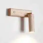 Wabi Sabi Wind Bedhead Wall Light Rotating Reading Bedroom Room Study Wind Belt Switch Retro Wall Spotlight Led Light