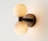 Modern Double Ball Marble Villa Attic Wall Lamp Copper TV wall in the living room lighting Bedroom corridor light
