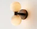 Modern Double Ball Marble Villa Attic Wall Lamp Copper TV wall in the living room lighting Bedroom corridor light