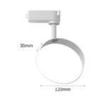 2 Wires Set LED Track Light AC220V-240V 12w 18W 24W Black Aluminum Track Lighting Rail Spot Led For Home Kitchen Clothing