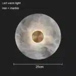 Bedroom Bedside Round Marble Wall Lamp Living Room Sofa Background Dector Hotel Corridor Entrance Cloakroom Led Lighting