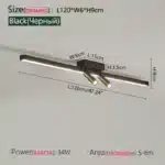 Nordic Led Ceiling Lamp For Living Dining Room Bedroom Closets Kitchen Aisle Strip Track Spotlight Background Lighting