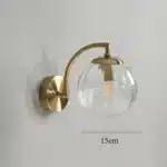 LED Colored Watermelon Glass Wall Lamp Bedroom Bedside Decoration Lamp Living Room Study Lighting – side view