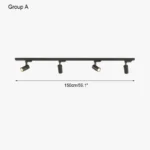 Kitchen Led Pendant Dining Room Chandeliers Lights Hallway Linear Magnetic Track Light DIY Dining Table Bar Table Lamp