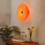 Tricolor Lighting Plastic Donut Wall Lamp Modern Energy Saving Touch Switch Lamp Dimmable USB Plug Desk Lamp Bedroom