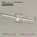 Nordic Led Ceiling Lamp For Living Dining Room Bedroom Closets Kitchen Aisle Strip Track Spotlight Background Lighting