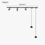 Kitchen Led Pendant Dining Room Chandeliers Lights Hallway Linear Magnetic Track Light DIY Dining Table Bar Table Lamp – top