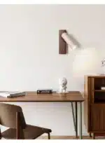 Wabi Sabi Wind Bedhead Wall Light Rotating Reading Bedroom Room Study Wind Belt Switch Retro Wall Spotlight Led Light – top