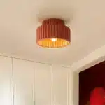 Nordic Surface Mounting Ceiling Light Resin Lamp For Bedroom Hallway Living Room – side view