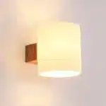 Modern Japanese Style LED Wall Lamp Nordic Wooden Wall Lights Sconce for Home Living Room Bathroom Bedroom Decor Bedside