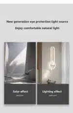 Modern LED Wall Lamp for Living Room Bedroom Bedside Study Room Stair Aisle Minimalist Creative Wall Sconce Home Decor