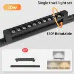Led Track Light Ceiling Light 110V 220V Rail Lighting Lights 10W/20W Spotes to Ceiling Lighting for Home Kitchen Bedroom