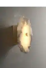 Natural Marble LED Wall Lamp Copper Luxury Novelty Lighting Sconce For Bedroom Living Dining Room Wall Decor Modern Art