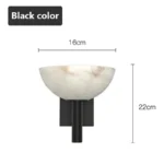 Marble living room Wall Lamp Wabi-Sabi Style Modern Luxury Bedroom Headboard Wall Lamp Creative Passage corridor wall