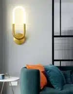 Tinlaibor Minimalist Wall Lamp Modern Designer Creative Study Living Room Bedroom Background CE Wall Light Bedhead – styled