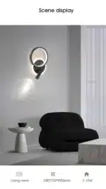 Modern LED Wall Lamp for Living Room Bedroom Bedside Study Room Stair Aisle Minimalist Creative Wall Sconce Home Decor