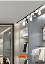2 Wires Set LED Track Light AC220V-240V 12w 18W 24W Black Aluminum Track Lighting Rail Spot Led For Home Kitchen Clothing