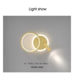 Modern LED Wall Lamp for Living Room Bedroom Bedside Study Room Stair Aisle Minimalist Creative Wall Sconce Home Decor