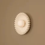 French Ceramic Sunflower Corridor LED Wall Light Modern Atmosphere for Bedroom Restaurant Counter Wall Lamp Bar Lamps Home