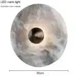 Bedroom Bedside Round Marble Wall Lamp Living Room Sofa Background Dector Hotel Corridor Entrance Cloakroom Led Lighting