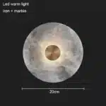 Bedroom Bedside Round Marble Wall Lamp Living Room Sofa Background Dector Hotel Corridor Entrance Cloakroom Led Lighting
