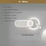Modern LED Wall Lamp for Living Room Bedroom Bedside Study Room Stair Aisle Minimalist Creative Wall Sconce Home Decor Luster
