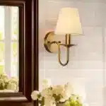 Modern Simple ‌Fabric Wall Lamp European Style Bedroom Bedside Sconce Living Room Hotel Study Office Corridor Lighting