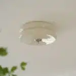 French cream style circular ceiling light Nordic Bauhaus glass ceiling light minimalist living room dining room and bedroom