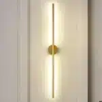 Modern Simple Linear Tube Led Wall Lamp Up Down Background Opposite Wall Light Bedside Foyer Corridor Gold Black LED Sconce