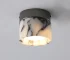 Retro Round Shape Natural Stone Art Decoration Wall Lamp Ceiling Light Decor Led Sconce Cream Nordic Home-appliance