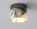 Retro Round Shape Natural Stone Art Decoration Wall Lamp Ceiling Light Decor Led Sconce Cream Nordic Home-appliance