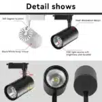 10W 20W 30W LED Track Light AC 220V Ceiling Spotlight Wall Lamps for Living Room Kitchen Line Lighting Rail Systems Decor