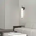Nordic Modern Glass Bed Head Wall Lamp Minimalist Sconce for Bedroom Corridor Living Room Background Wall Decor – styled in